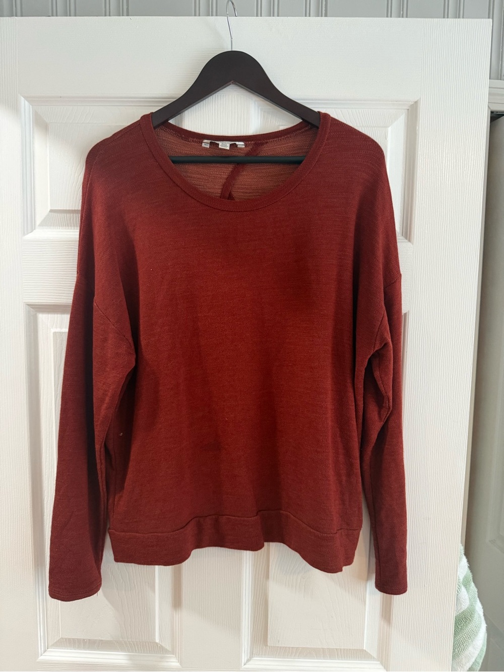 American Eagle Outfitters Women's Crewneck Sweater in Rust
